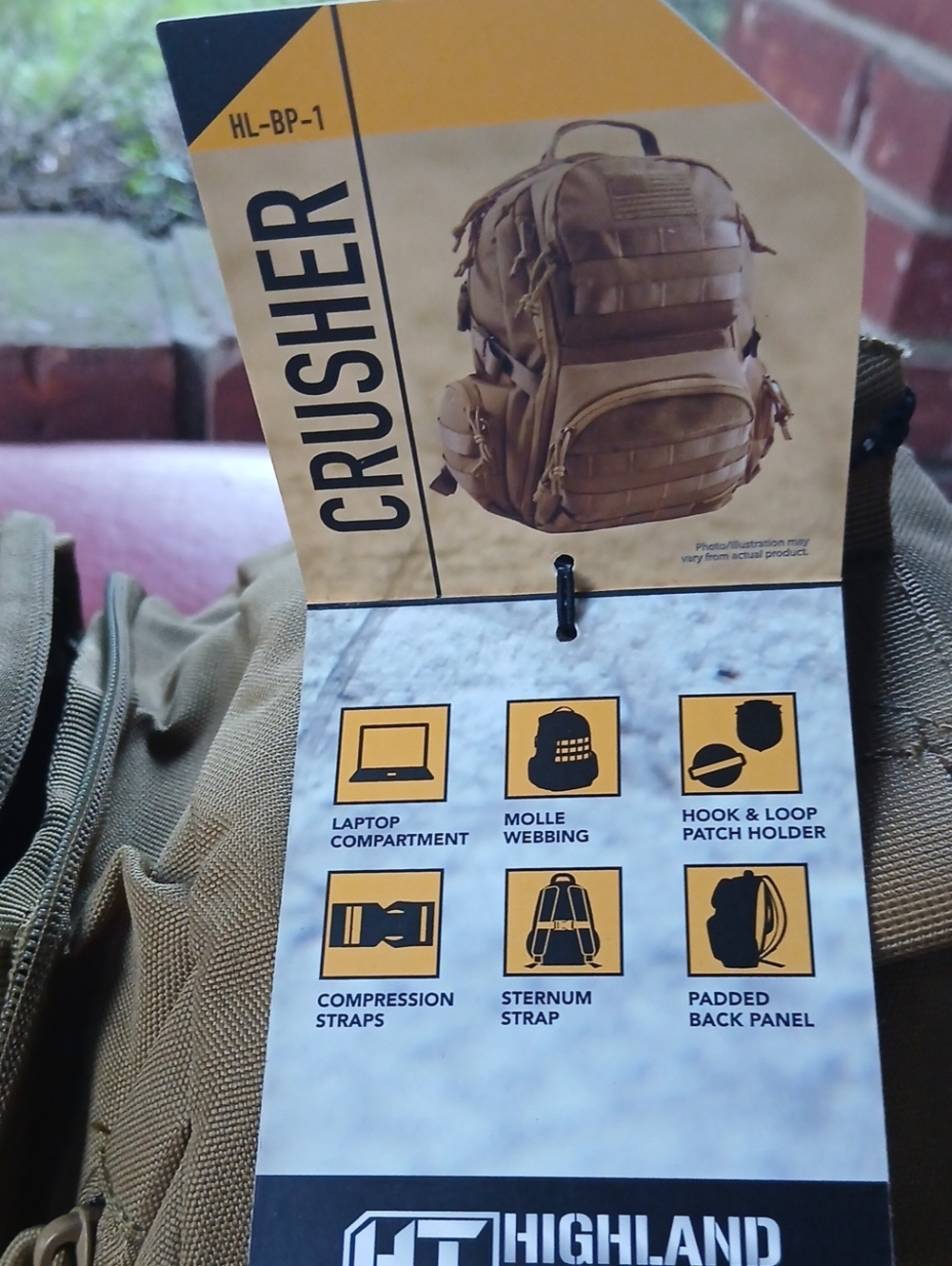 ✅️Tactical Hydration-Compatible Backpack - Coyote Brown - Picture 5 of 9